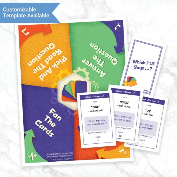 Which Os Says? Chumash Review Activity