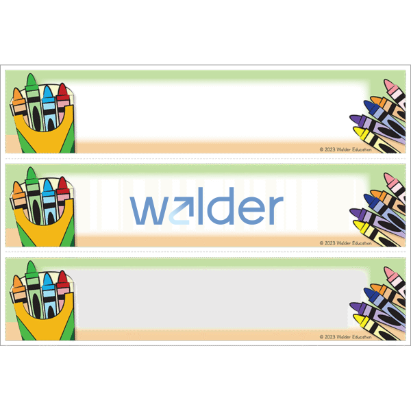 Crayon Desk Strips