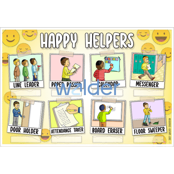 Happy Helpers Job Chart (Boys)