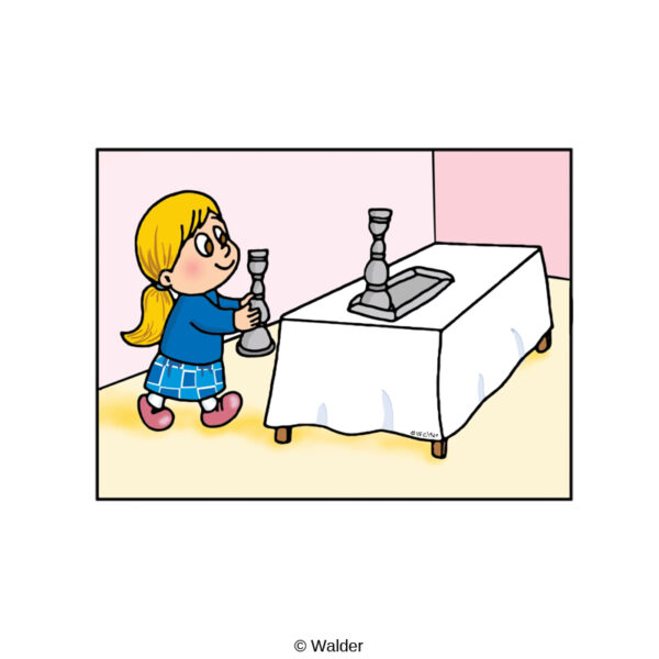 Preparing for Shabbos: Setting the Candlesticks