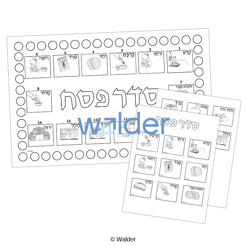 Order of the Seder Mat Matching - Walder Education