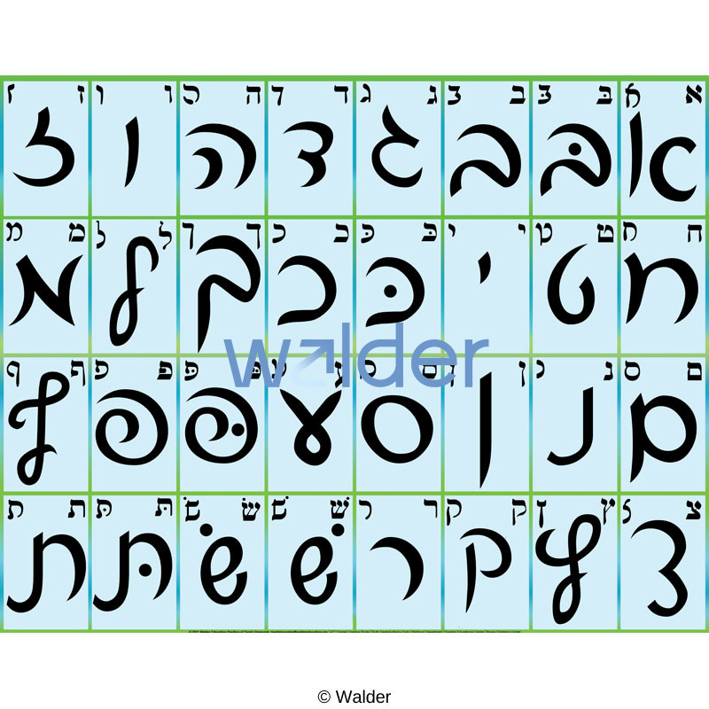 Alef Beis Chart Walder Education