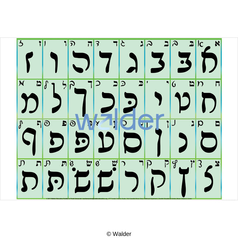 Alef Beis Chart Walder Education