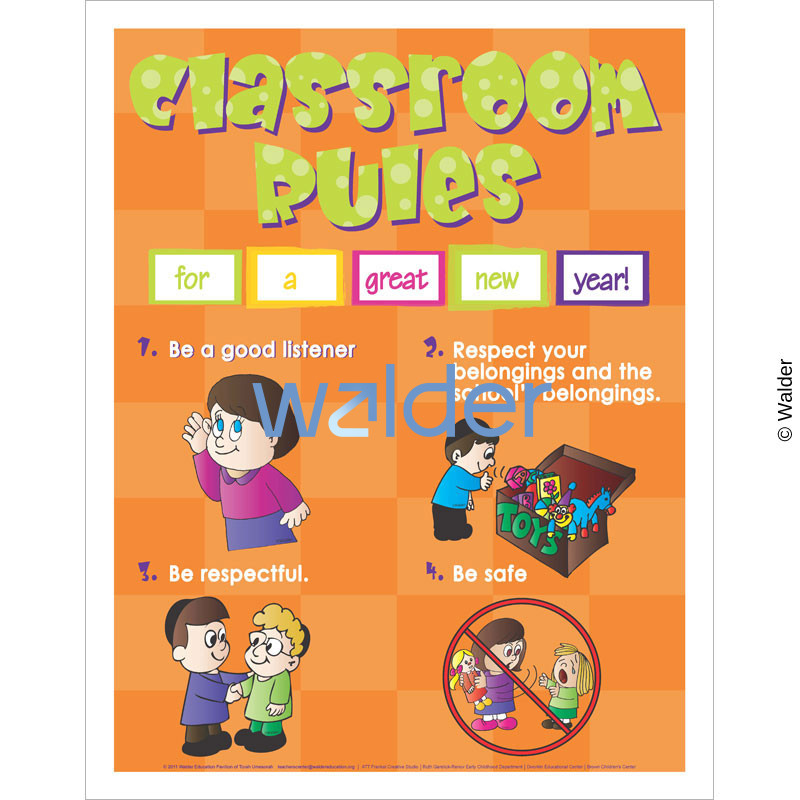 Classroom Rules For a Great New Year! - Mixed Fun Font - Walder Education