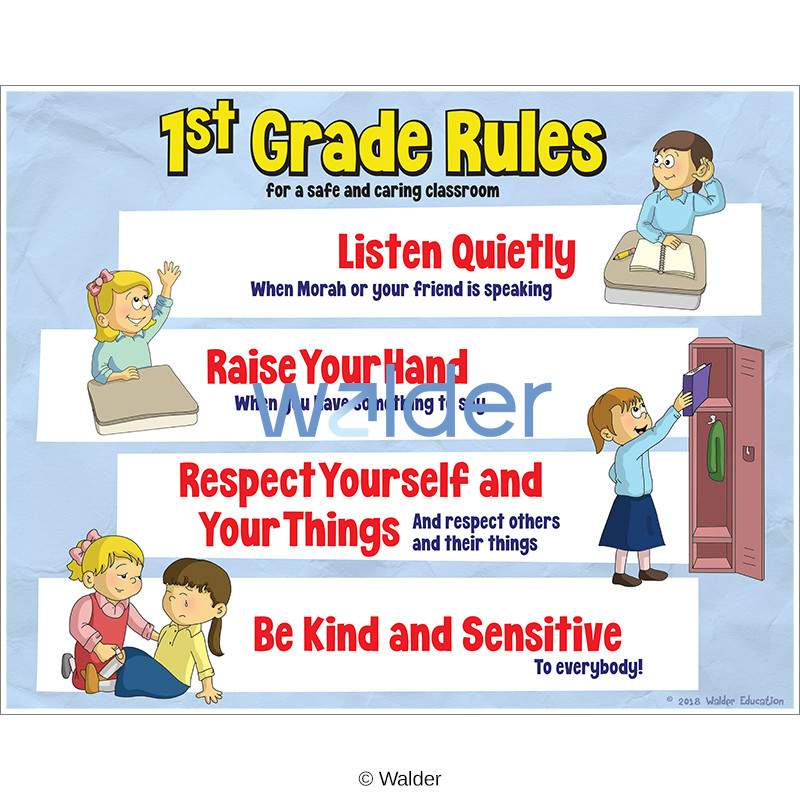 First Grade Classroom Rules Classroom Rules Signs Back To School Signs