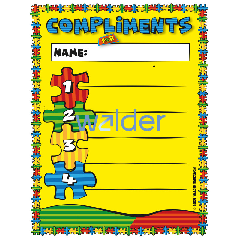 Compliments Puzzle Poster - Walder Education