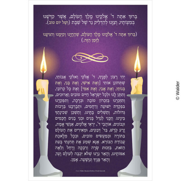 candle lighting prayer brachah