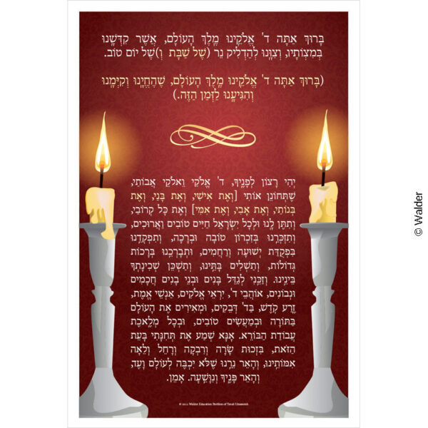 candle lighting prayer brachah