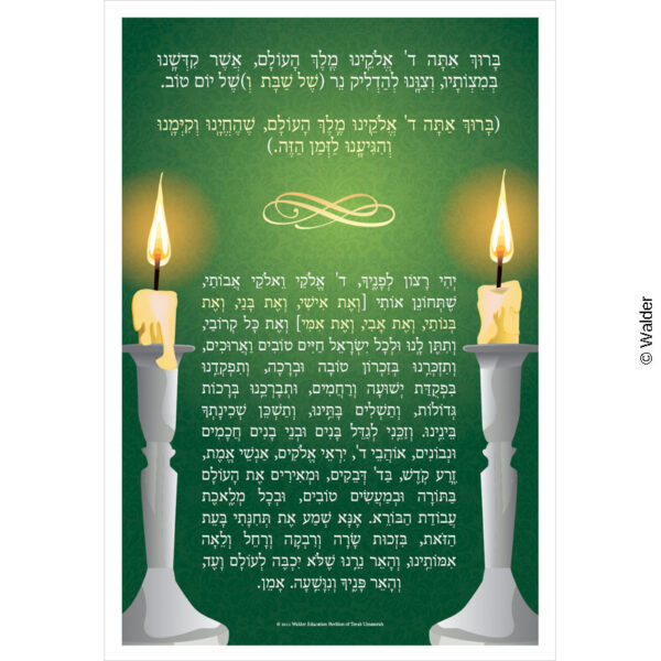 candle lighting prayer brachah
