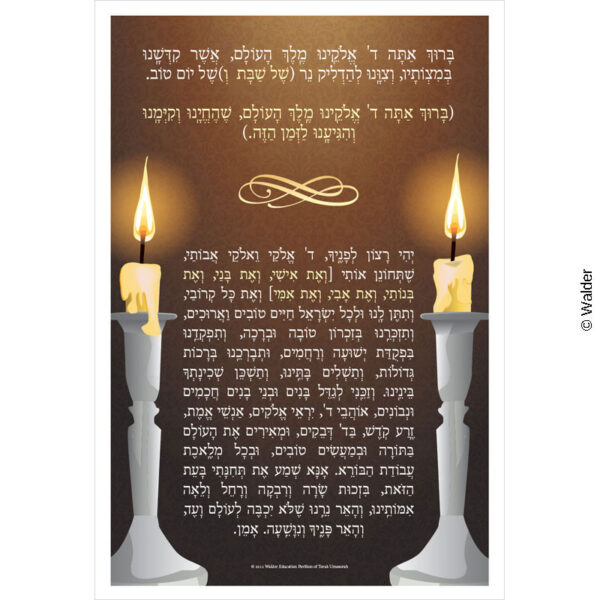 candle lighting prayer brachah