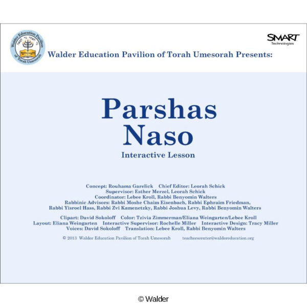 Parshas Naso Interactive Smartboard Lesson