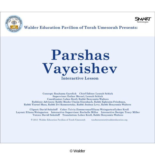 Parshas Vayeishev Interactive Smartboard Lesson