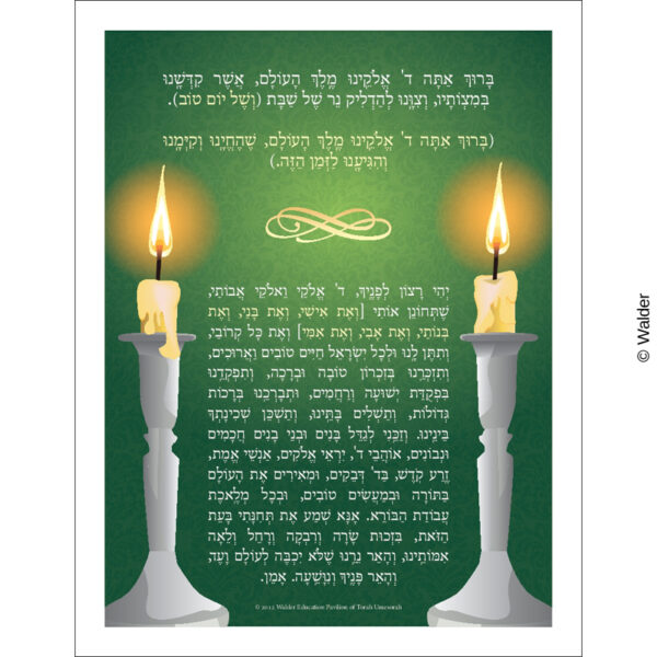 candle lighting prayer brachah