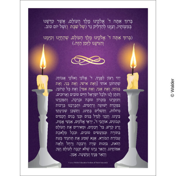 Candle lighting prayer brachah