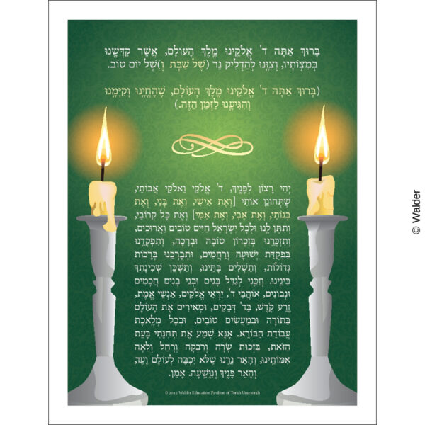 Candle lighting prayer brachah