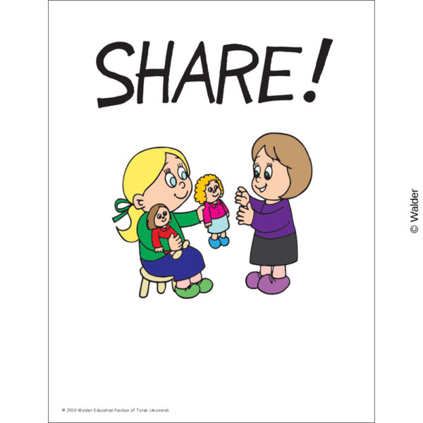 two girls share doll